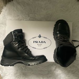 VINTAGE PRADA COMBAT BOOTS